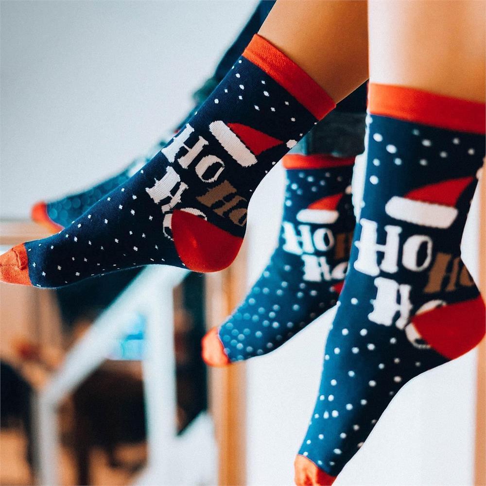 SKARPETKI NA PREZENT SWIATECZNY 2 PARY HO HO 