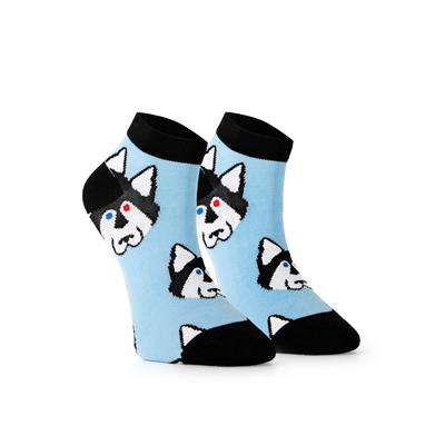 3 PARY KRÓTKICH KOLOROWYCH SKARPETEK -HUSKY 