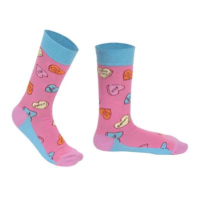 PINK HEART SOCKS 